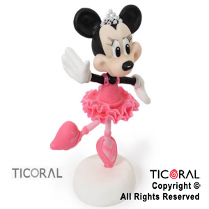 ADORNO MINNIE BAILARINA VESTIDO ROSA A. PORCELANA FRIA x 1